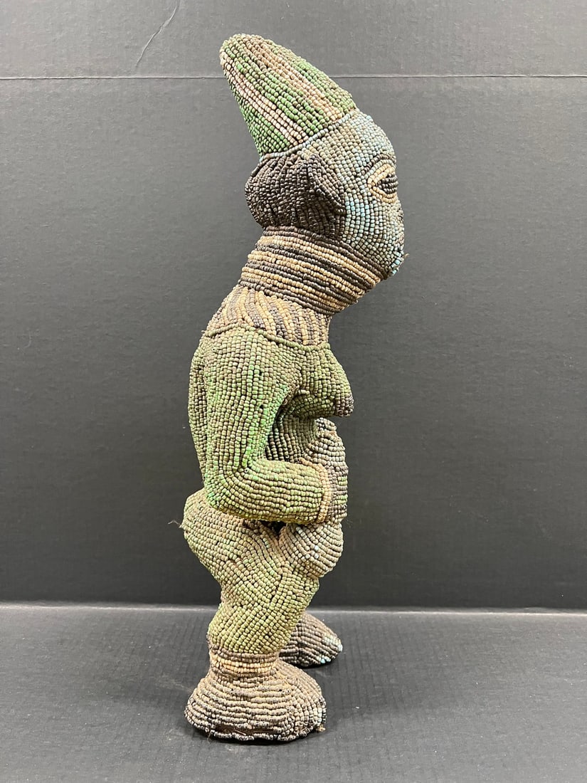 Large Bamileke Beaded Statue - 7