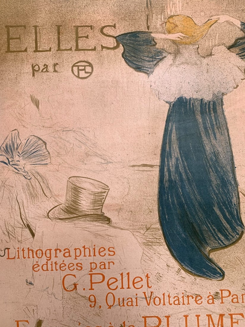 Elles - Art By Toulouse-Lautrec (1896) 18.5x23.25 French Advertising Poster LB - 7