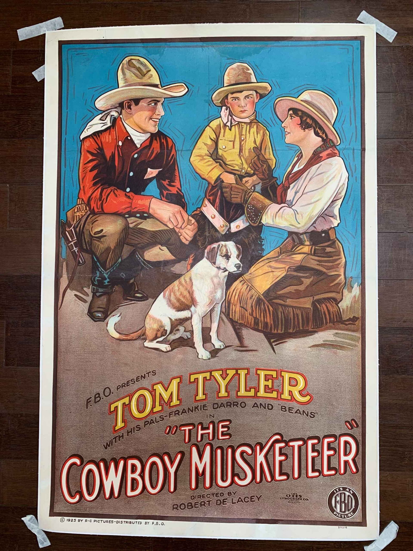 Cowboy Musketeer - Tom Tyler (1925) US One Sheet Movie Poster LB: Title: Cowboy Musketeer - Tom Tyler (1925) US One Sheet Movie Poster LB Description: Cowboy Musketeer - Tom Tyler (1925) US One Sheet Movie Poster LB\n\nPlease refer to the attached photos to