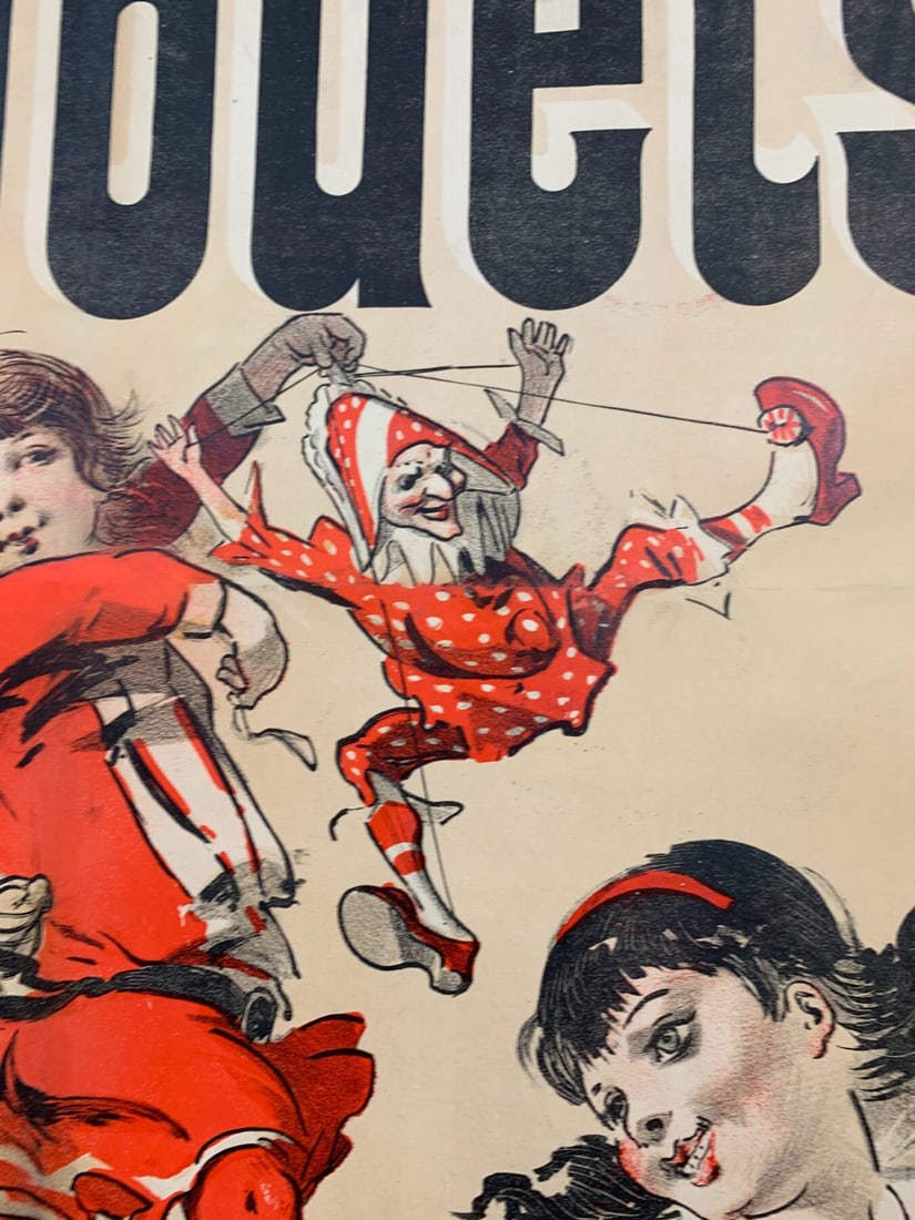 Buttes Chaumont Jouets - Art By Cheret (1885) 40x102 French Advertising Poster LB - 8