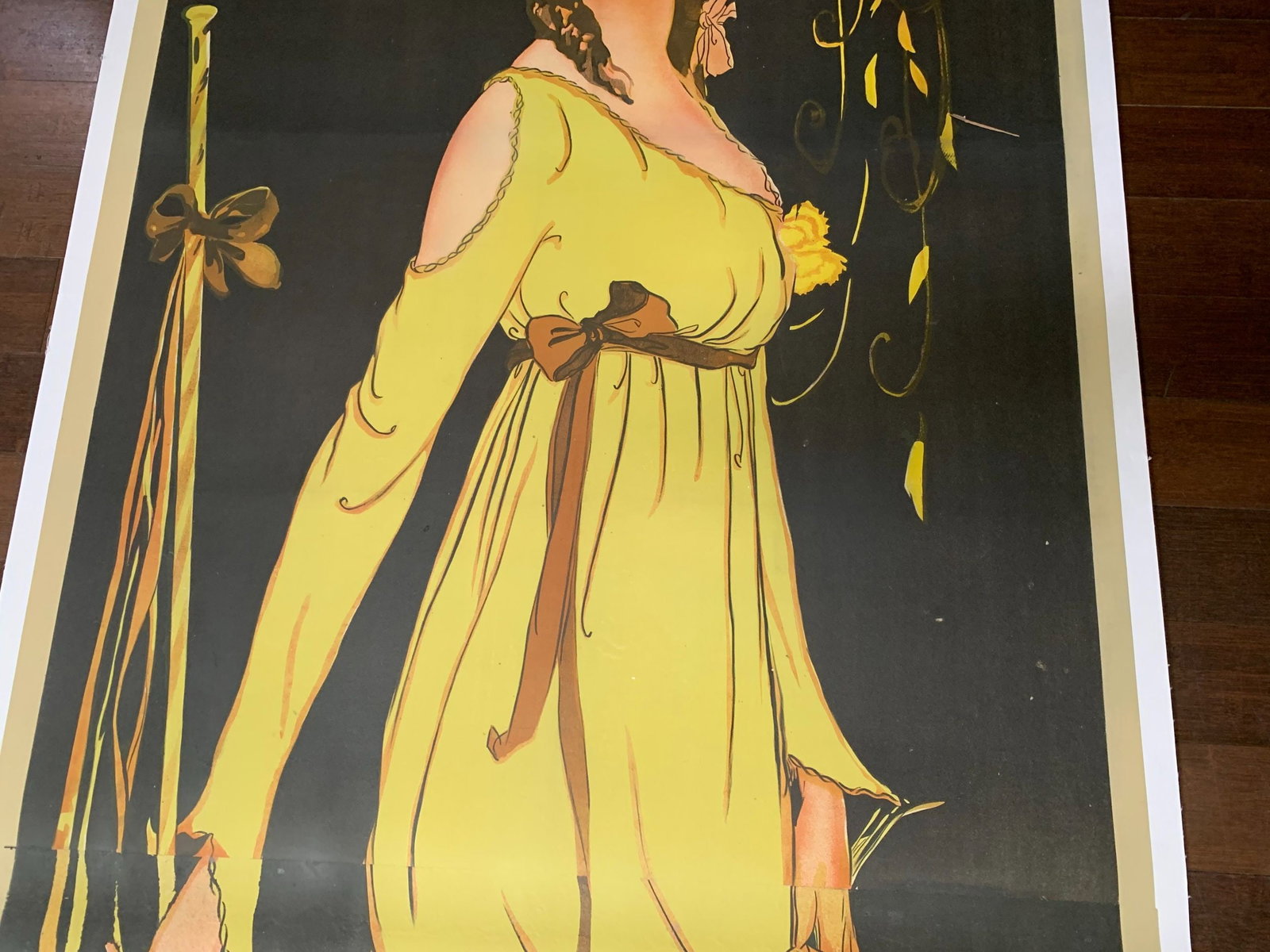 Tosca - Art by Tito Corbella (1918) 37x107 Italian Movie Poster LB - 5