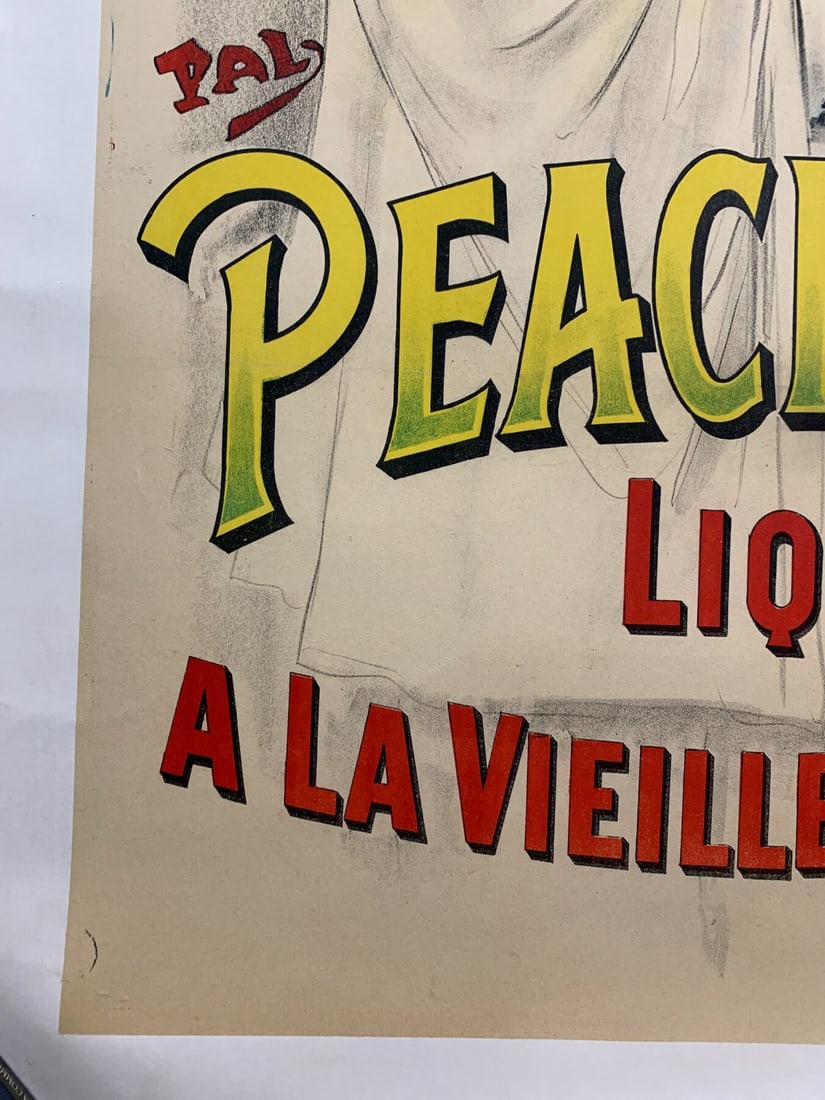 Cusenier Peach Brandy - Art By Pal (1898) 35.875x50.625 French Advertising Poster LB - 2