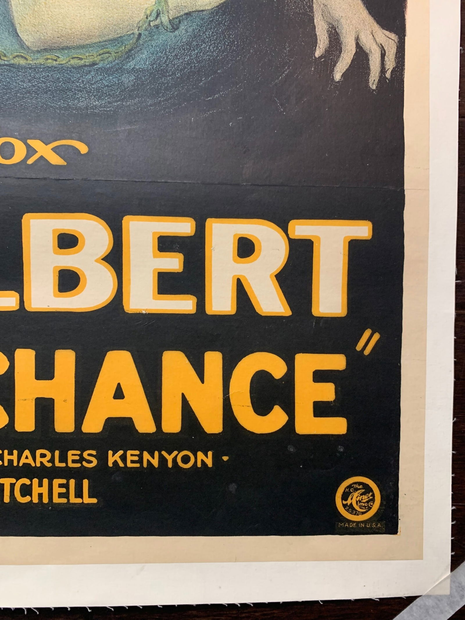 The Lone Chance - John Gilbert (1924) 27.5x40 US One Sheet Silent Movie Poster LB - 2