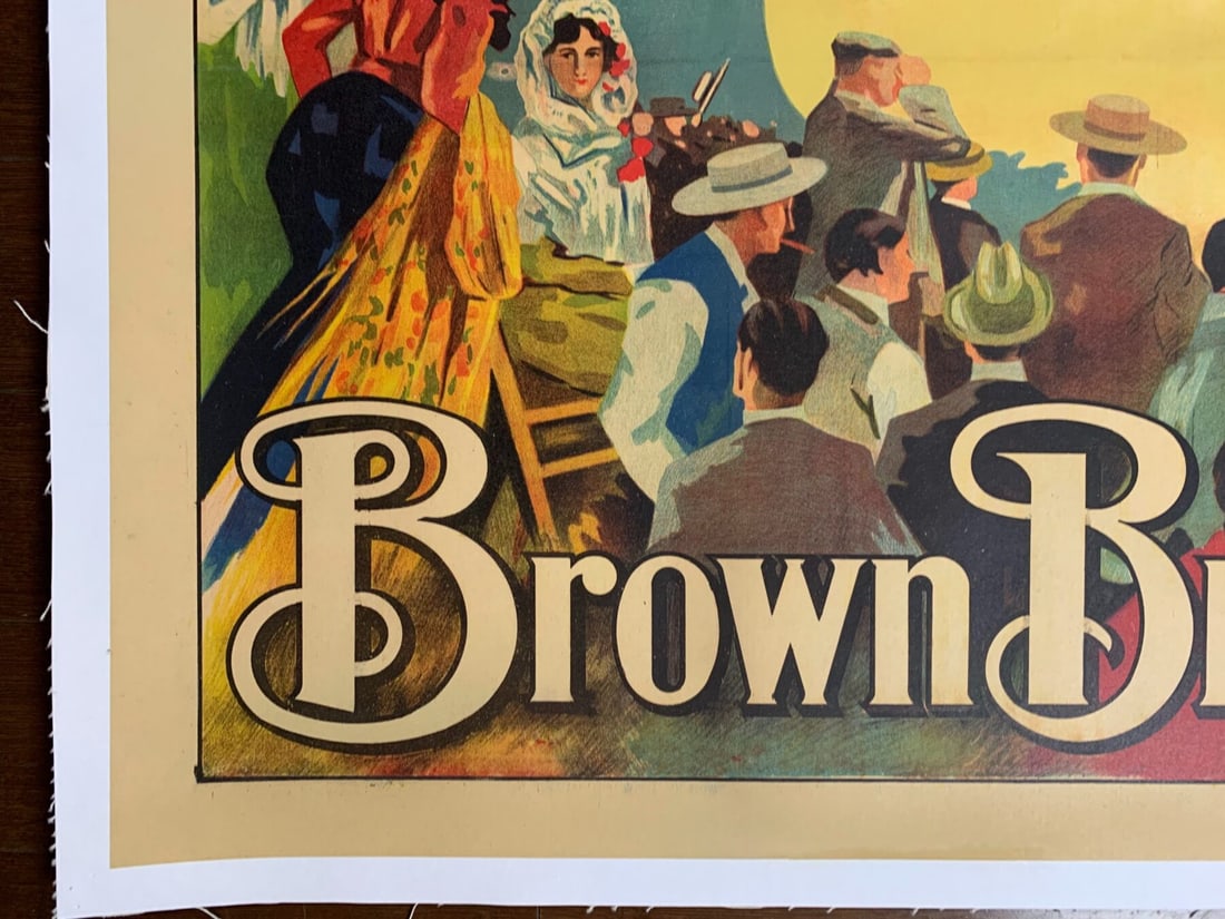 Brown Brothers Bicycles - Art By Montoya (1900) 30x41 UK Advertising Poster LB - 2