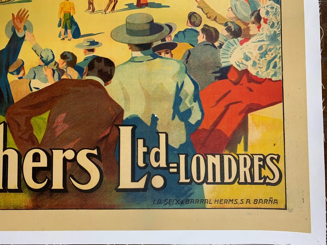 Brown Brothers Bicycles - Art By Montoya (1900) 30x41 UK Advertising Poster LB - 3