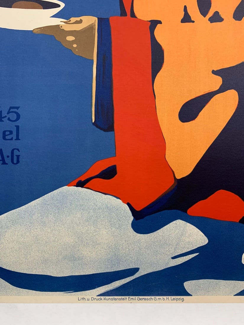 Riquet Tee - Art By Karl Bergmuller (1913) 29.875x40.875 German Travel Advertising Poster LB - 5