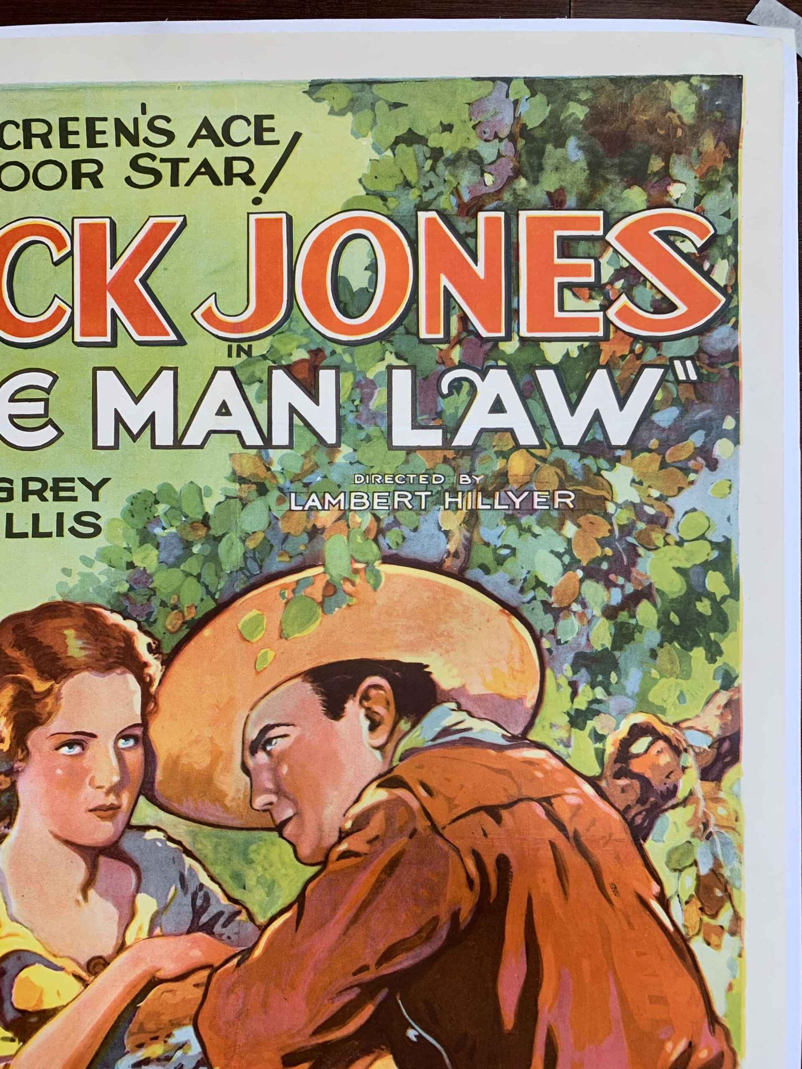 One Man Law - Buck Jones (1931) US One Sheet Movie Poster LB - 3