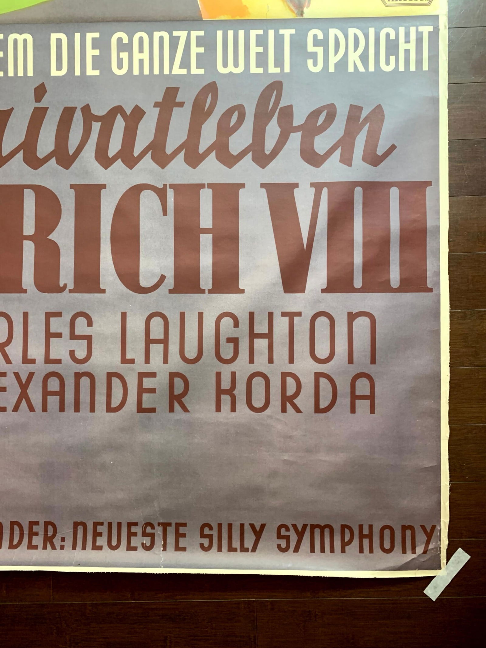 The Private Life Of Henry VIII - Art By Margite Kováts (1933) 49.2x108.2 Austrian Movie Poster - 9