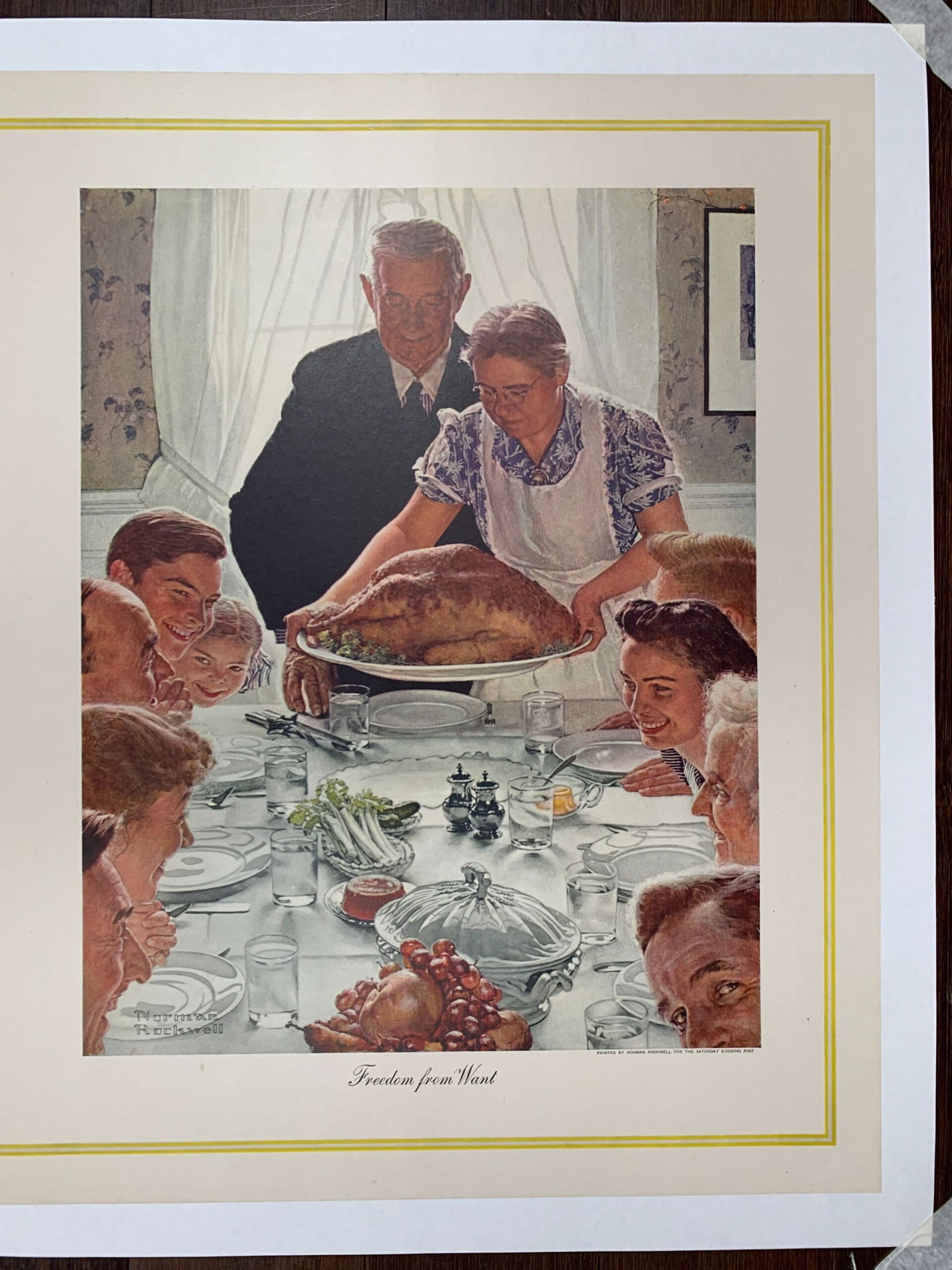 The Four Wants - Norman Rockwell (1943) 20x28 US Posters LB (x4) - 4