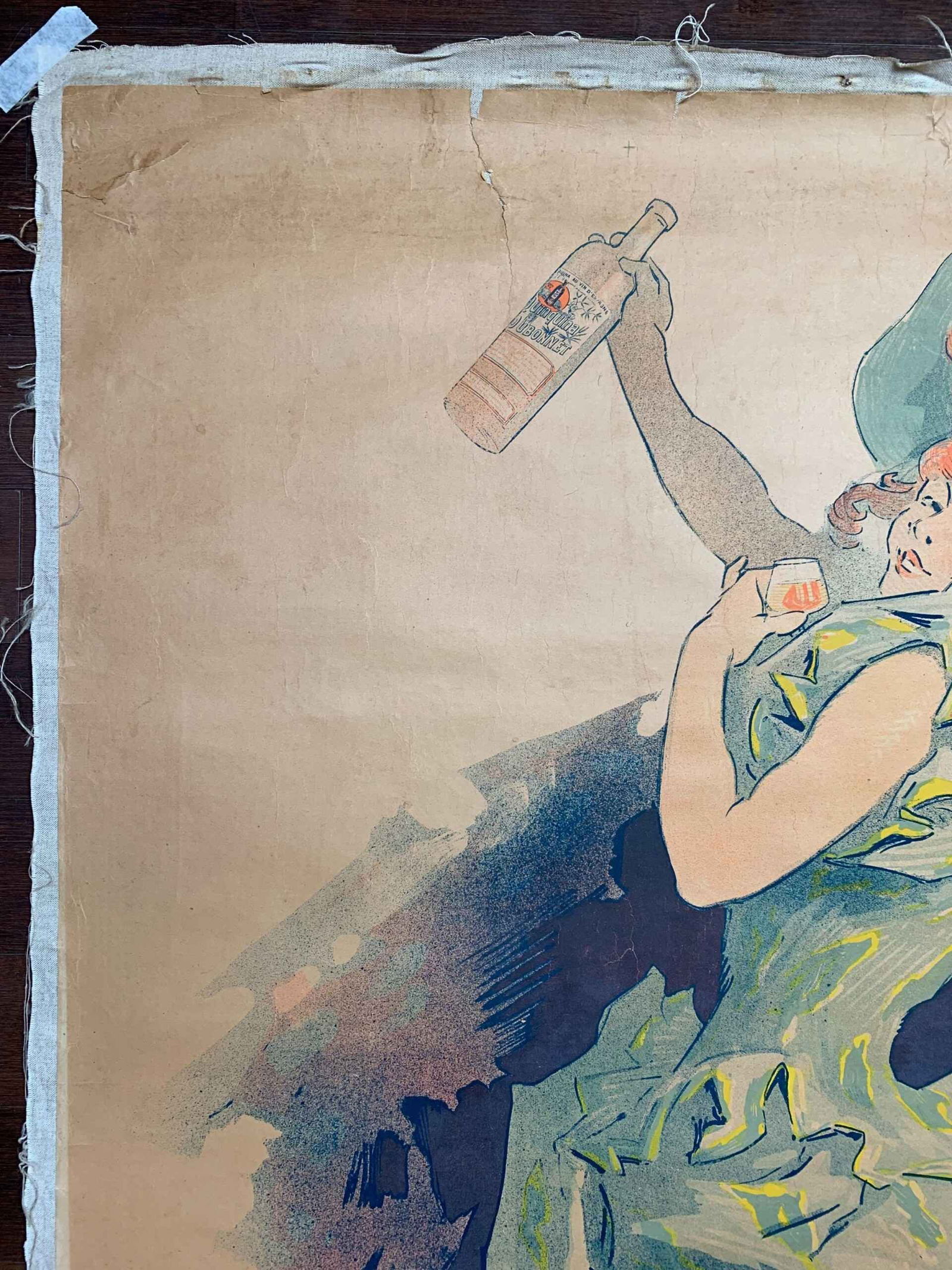 QuinQuina Dubonnet - Rare Cheret No Text Style (1895) 31x50 French Litho Poster LB - 2