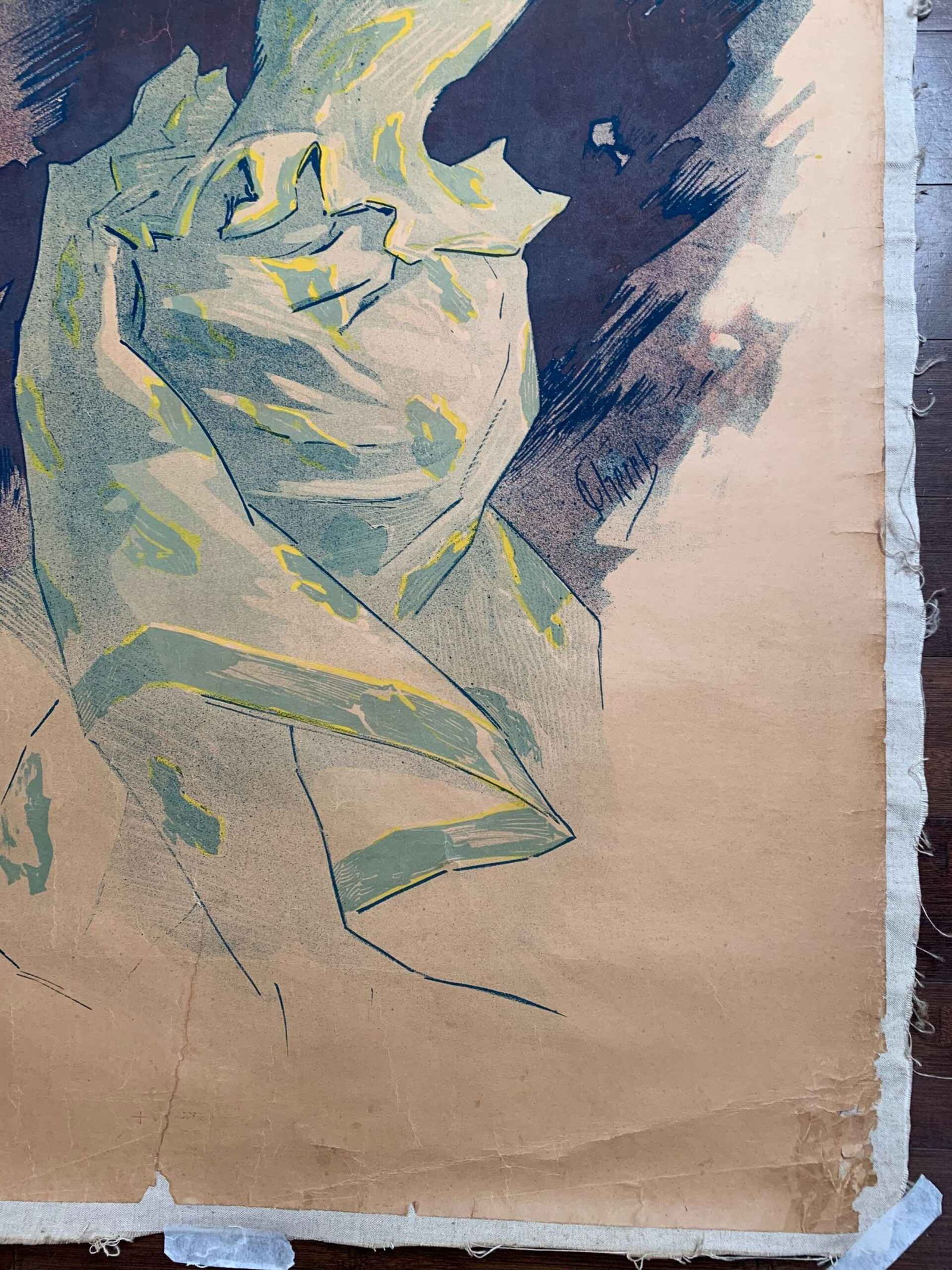 QuinQuina Dubonnet - Rare Cheret No Text Style (1895) 31x50 French Litho Poster LB - 4