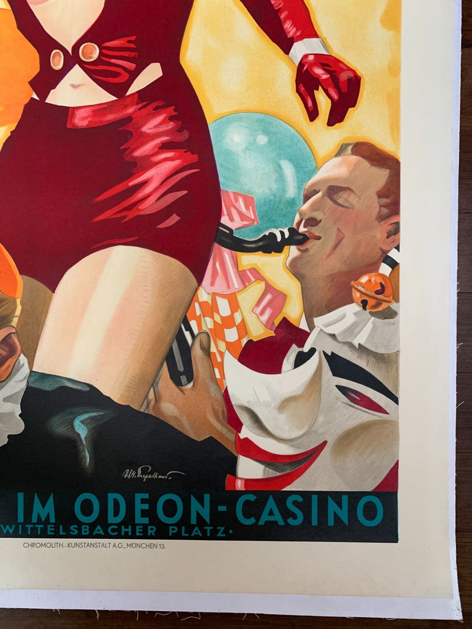 Odeon Casino - Art by Julius Ussy Engelhard (1938) 33.75x47.5 German Advertising Poster - 4
