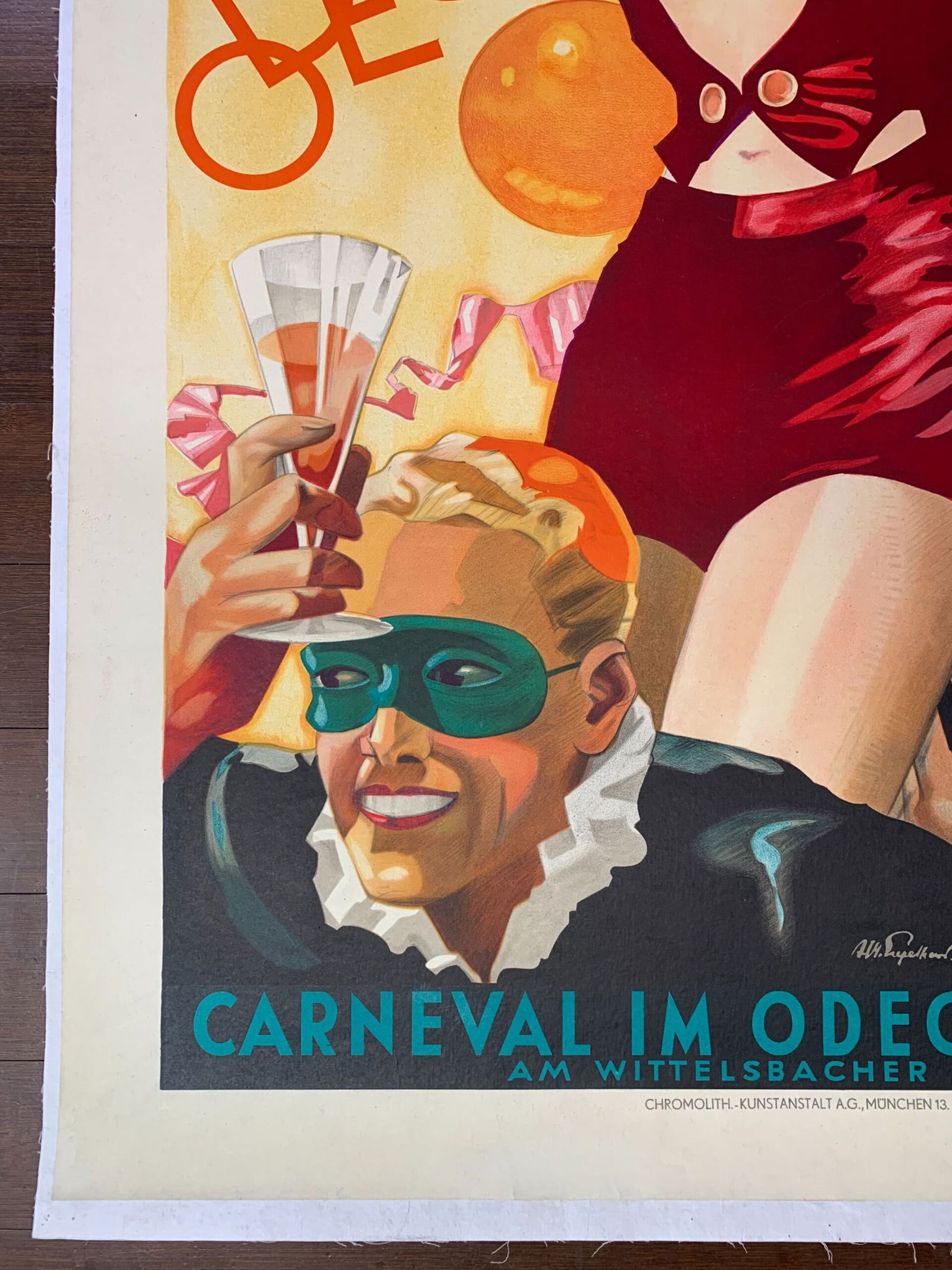 Odeon Casino - Art by Julius Ussy Engelhard (1938) 33.75x47.5 German Advertising Poster - 5