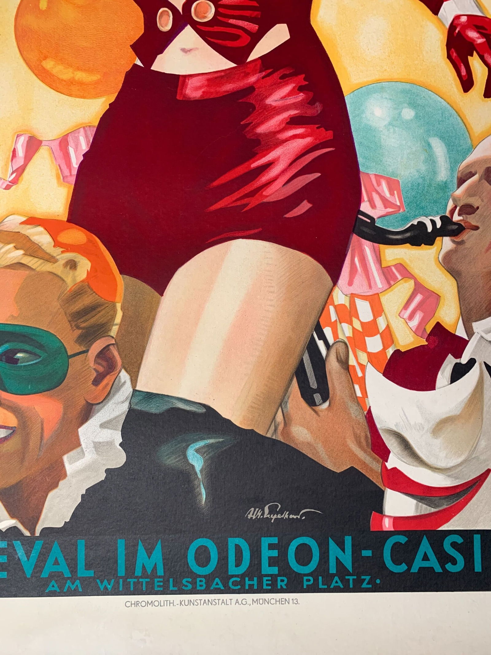 Odeon Casino - Art by Julius Ussy Engelhard (1938) 33.75x47.5 German Advertising Poster - 6
