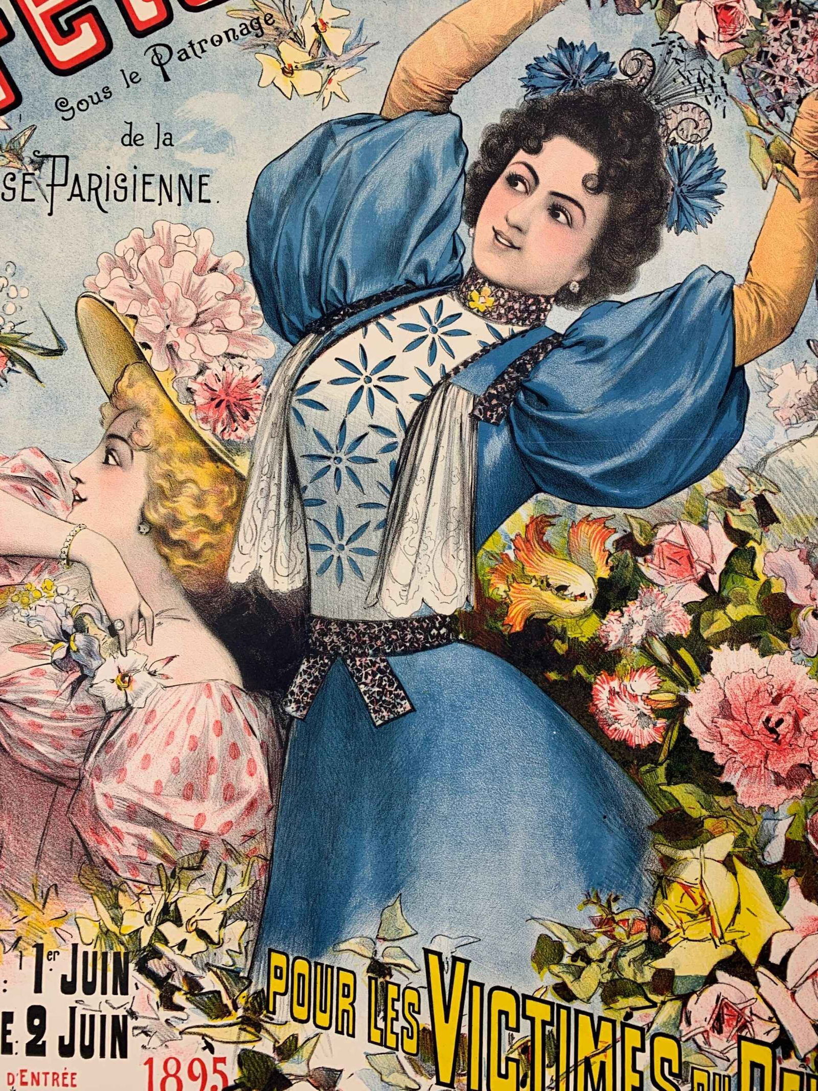 Fete Des Fleurs - Art By Lousi Galice (1895) 35.5x49 French Advertising Poster LB - 5