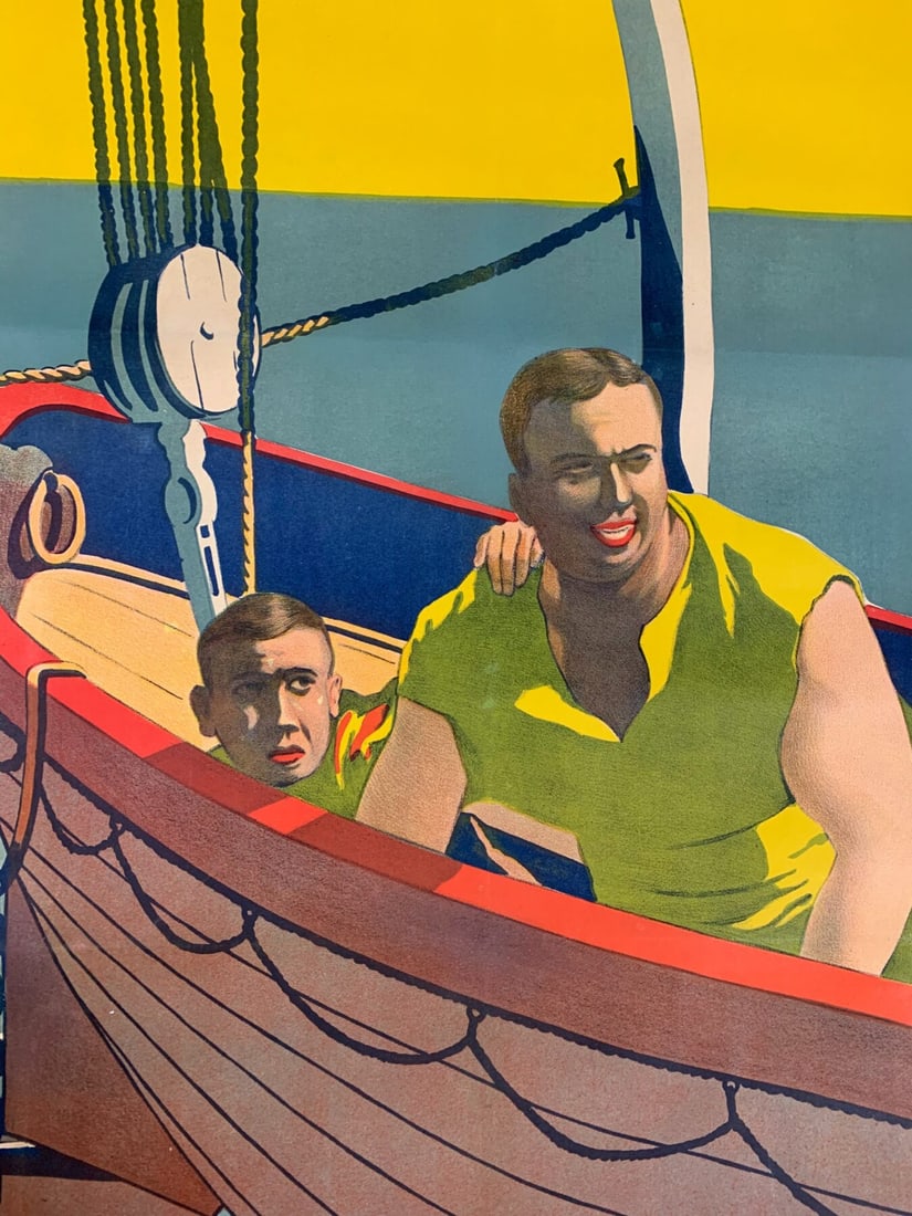 Le Voyage De Maciste - Unique Art By Archambault (1919) 47x63 French Movie Poster LB - 5