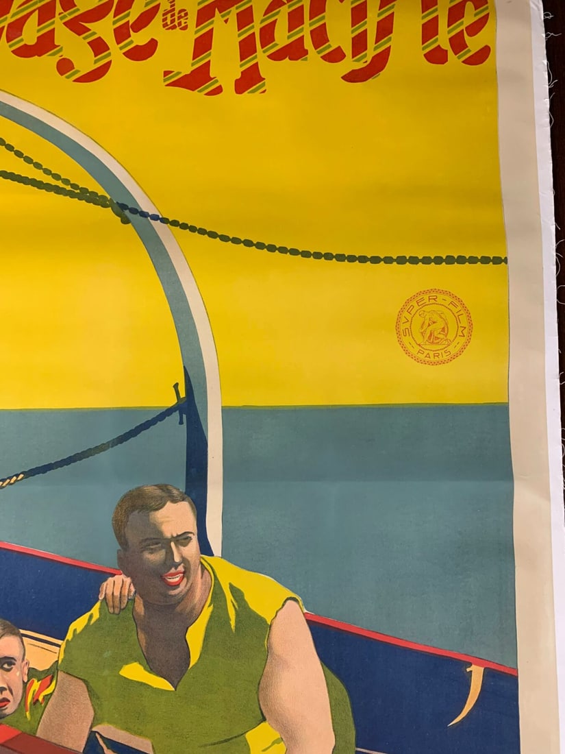 Le Voyage De Maciste - Unique Art By Archambault (1919) 47x63 French Movie Poster LB - 6