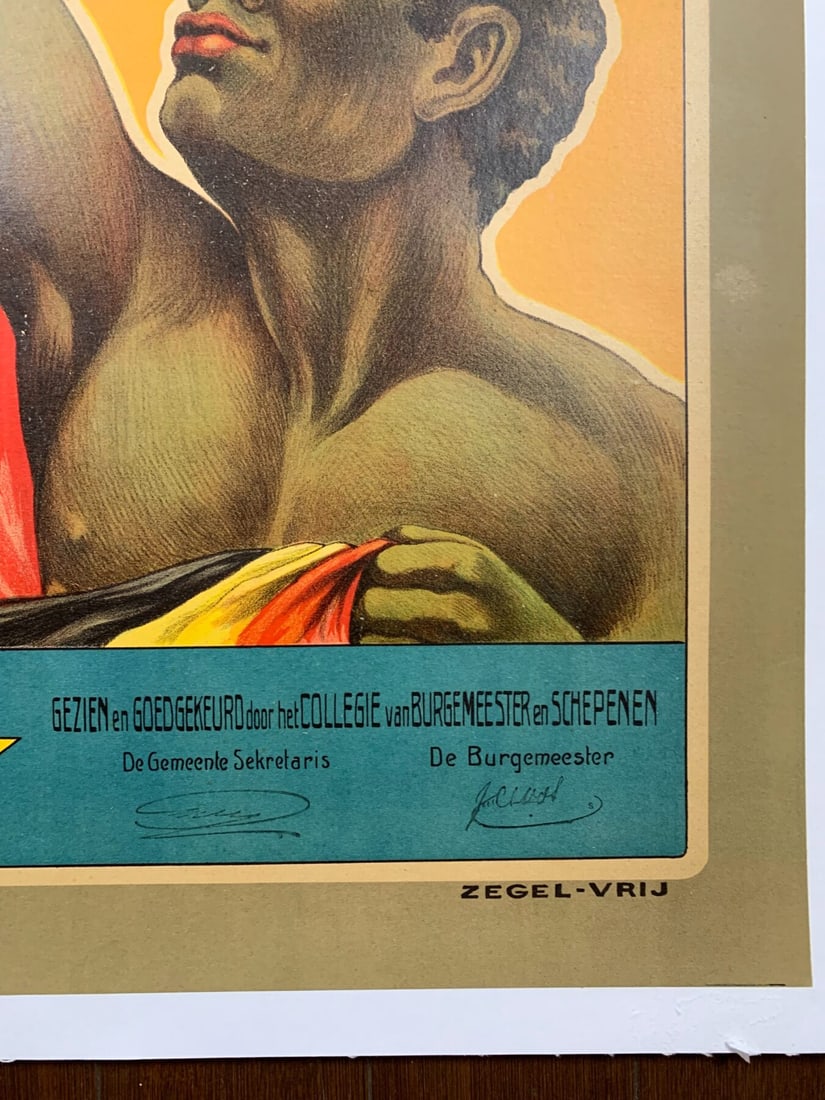 Koloniale Dag - Art By Constant Poffe (1921) 24.25x32.875 Belgian Advertising Poster LB - 4