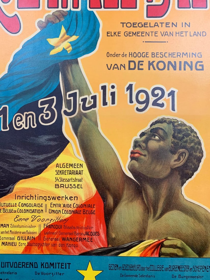 Koloniale Dag - Art By Constant Poffe (1921) 24.25x32.875 Belgian Advertising Poster LB - 5
