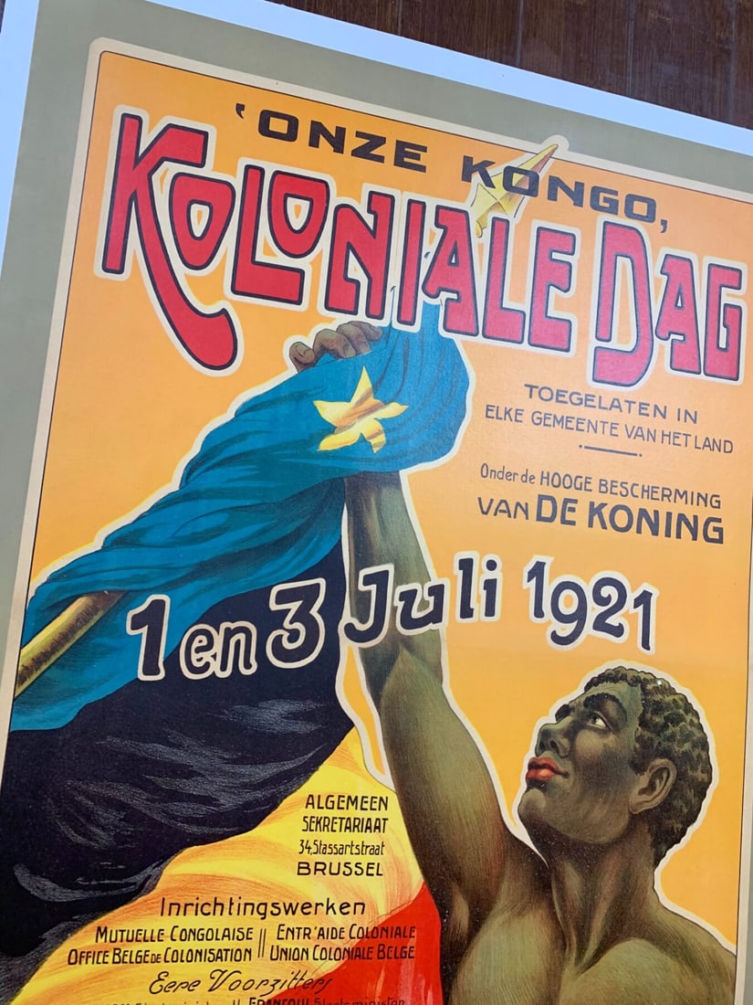 Koloniale Dag - Art By Constant Poffe (1921) 24.25x32.875 Belgian Advertising Poster LB - 6