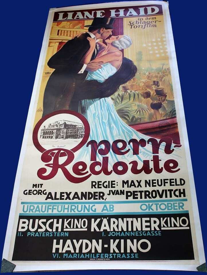 Opern-Redoute (1931) 49x112 Austrian Movie Poster LB - 2
