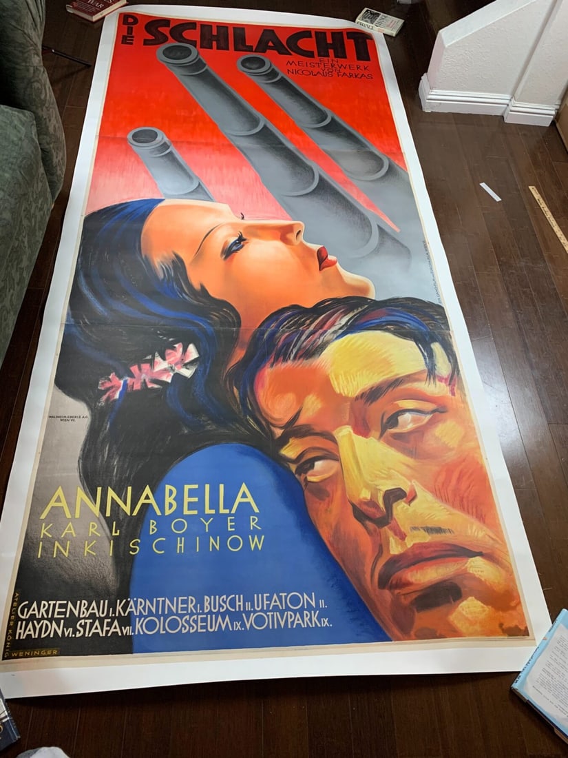 Die Schlacht/The Battle - Art By Emmerich (1934) 48.875x111.25 Austrian Movie Poster LB - 10