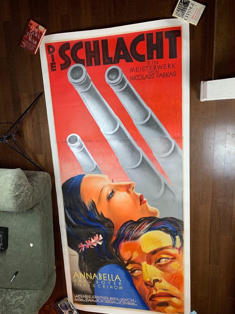 Die Schlacht/The Battle - Art By Emmerich (1934) 48.875x111.25 Austrian Movie Poster LB: Title: Die Schlacht/The Battle - Art By Emmerich (1934) 48.875x111.25 Austrian Movie Poster LB Description: Die Schlacht/The Battle - Art By Emmerich (1934) 48.875x111.25 Austrian Movie Poster LB\n\nP