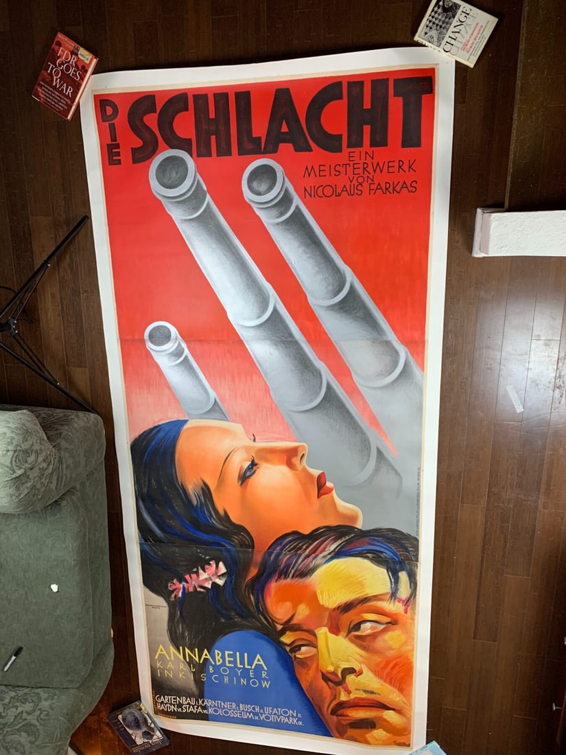 Die Schlacht/The Battle - Art By Emmerich (1934) 48.875x111.25 Austrian Movie Poster LB - 2