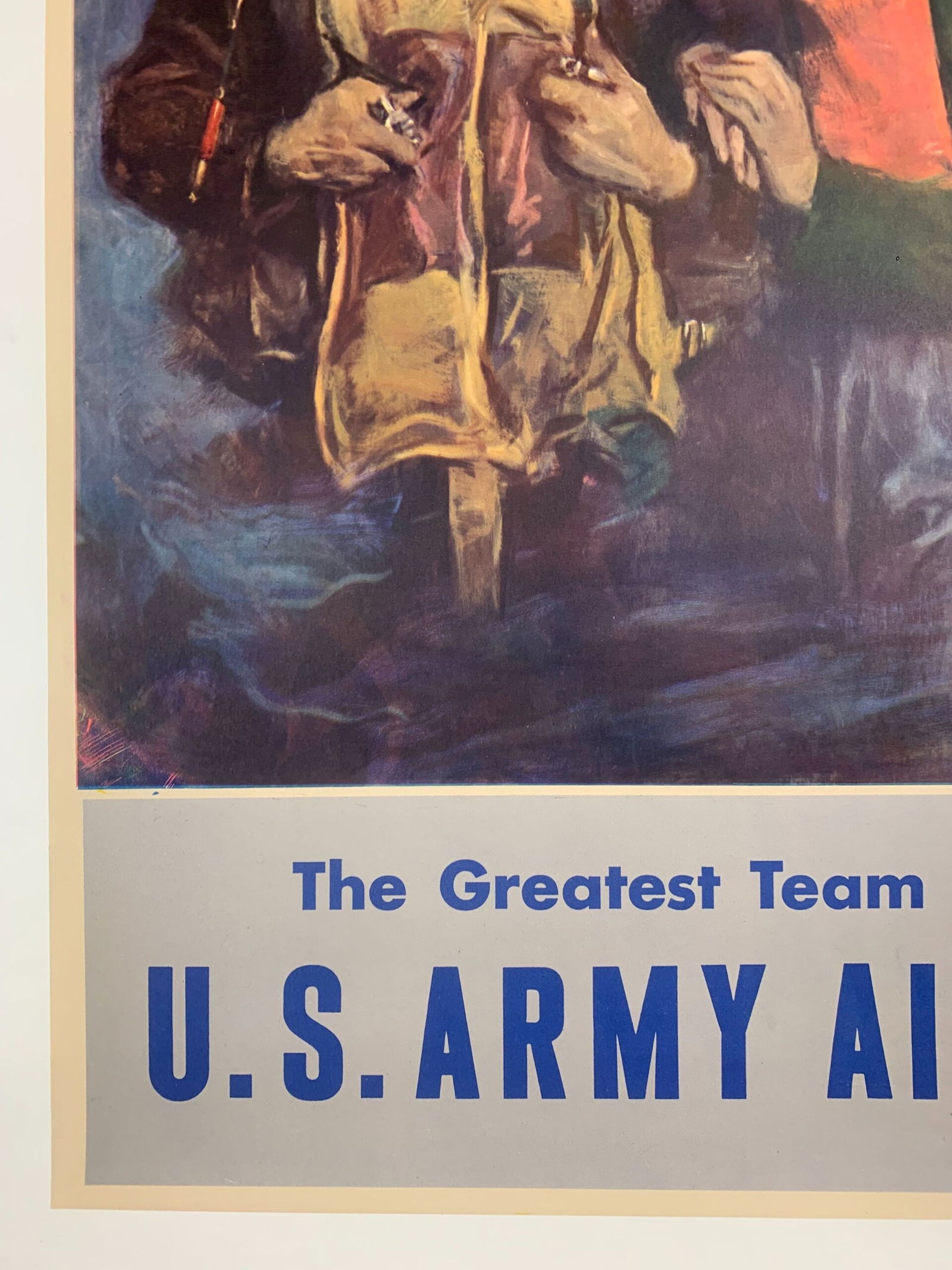 Fly for Her Liberty - Art by Christy (1944) 25x38 US WWII War Poster LB - 5
