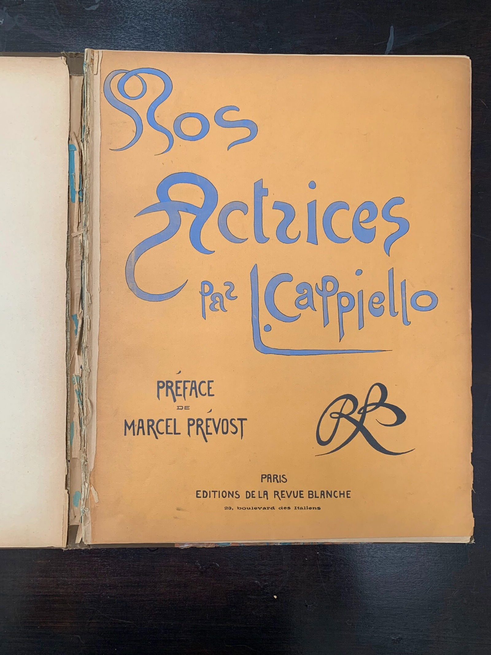 Editions De La Revue Blanche 'Nos Actrices' - Art Leonetto Cappiello (1899) 18x14 French Hardcover - 2