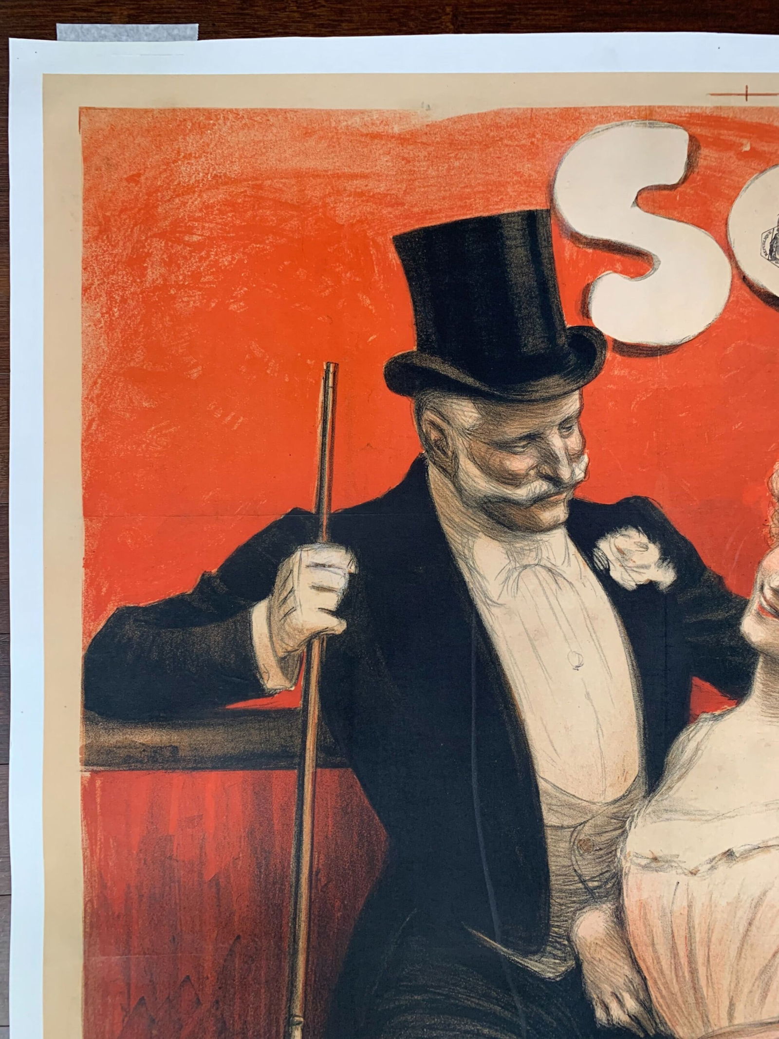 Scala - La Tournee - Art by Georges Redon (1906) 37x50 French Theater Poster LB - 2