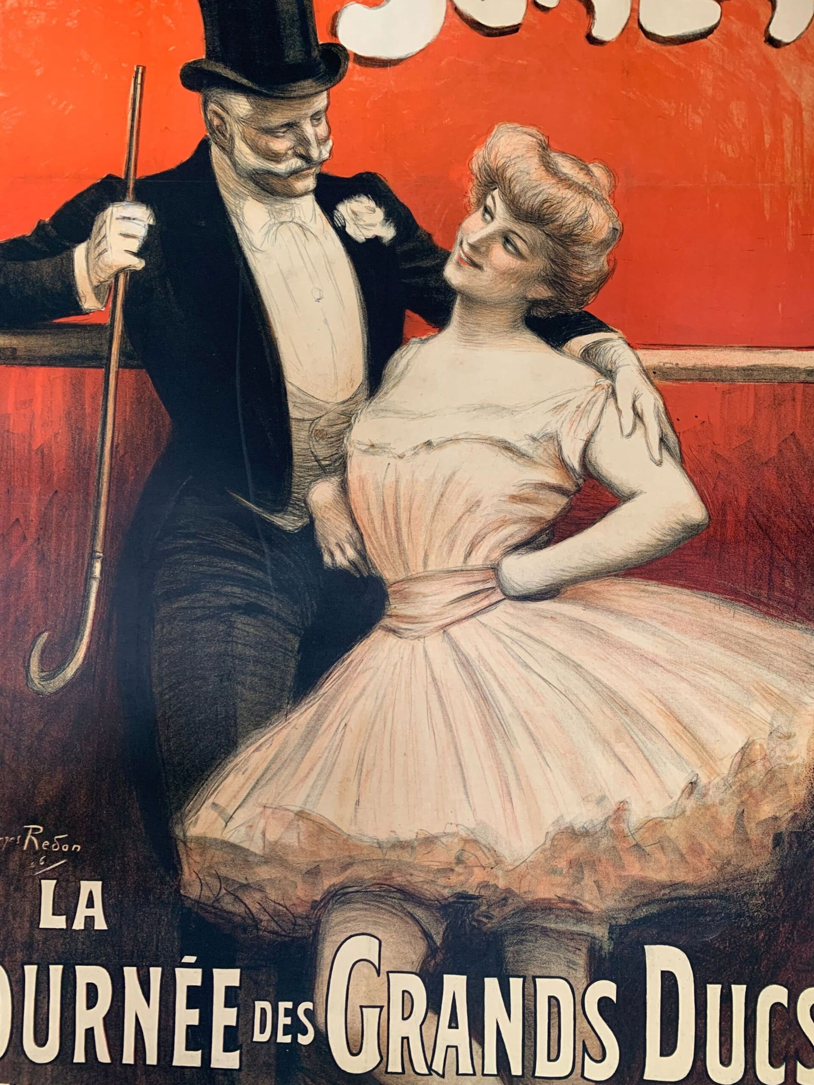 Scala - La Tournee - Art by Georges Redon (1906) 37x50 French Theater Poster LB - 6