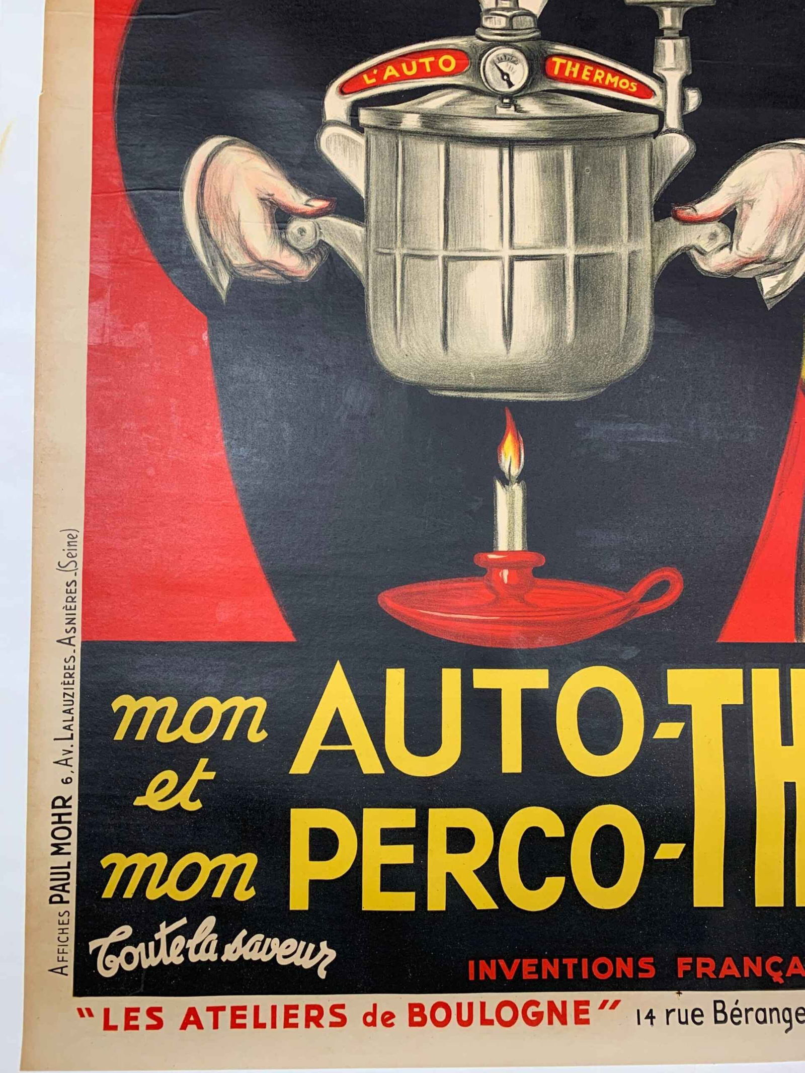 Auto Thermos - Art Mohr (1946) 39.25x59 French Advertising Poster LB - 6