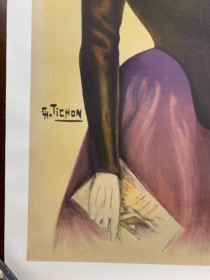 A La Place Clichy - Art By Charles Tichon (1898) 35.75x50.5 French Advertising Poster LB - 2