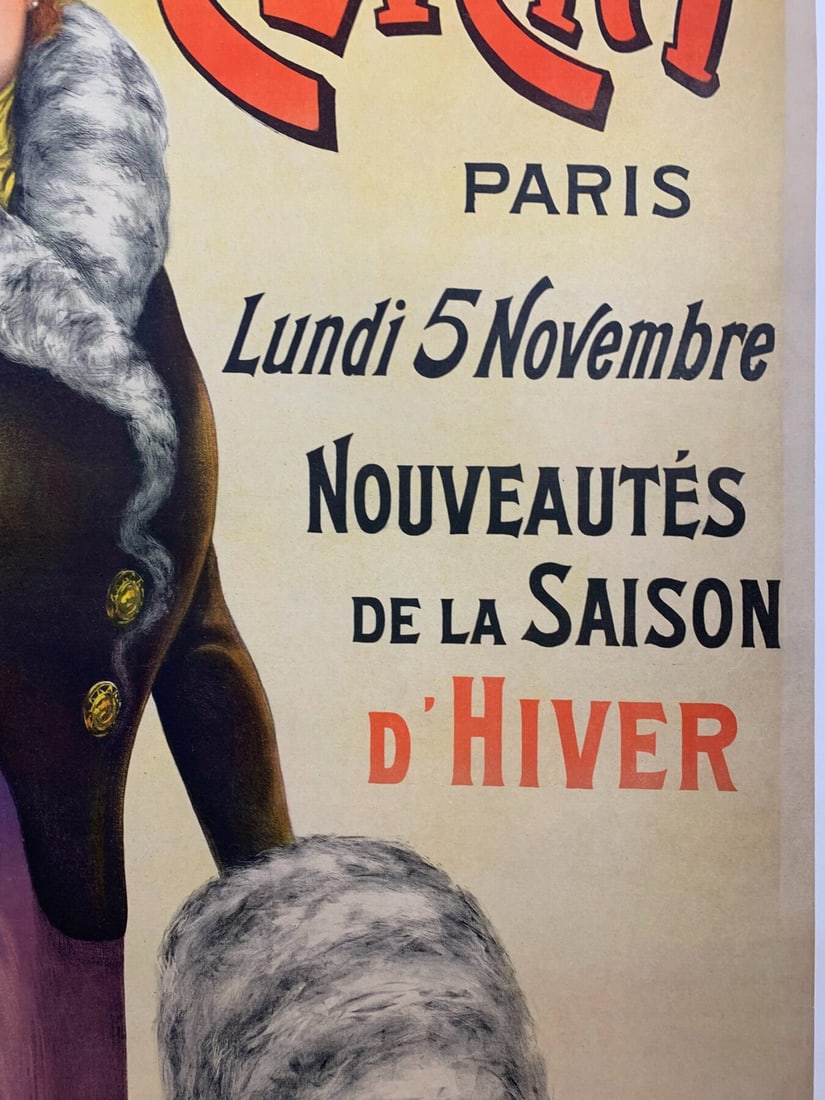 A La Place Clichy - Art By Charles Tichon (1898) 35.75x50.5 French Advertising Poster LB - 4