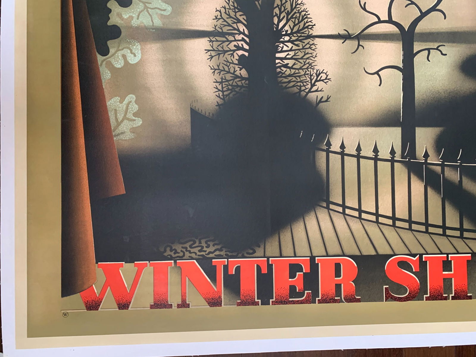 Winter Shell - Art by Edgar Ainsworth (1933) 30.5x45 UK Travel Poster LB - 4