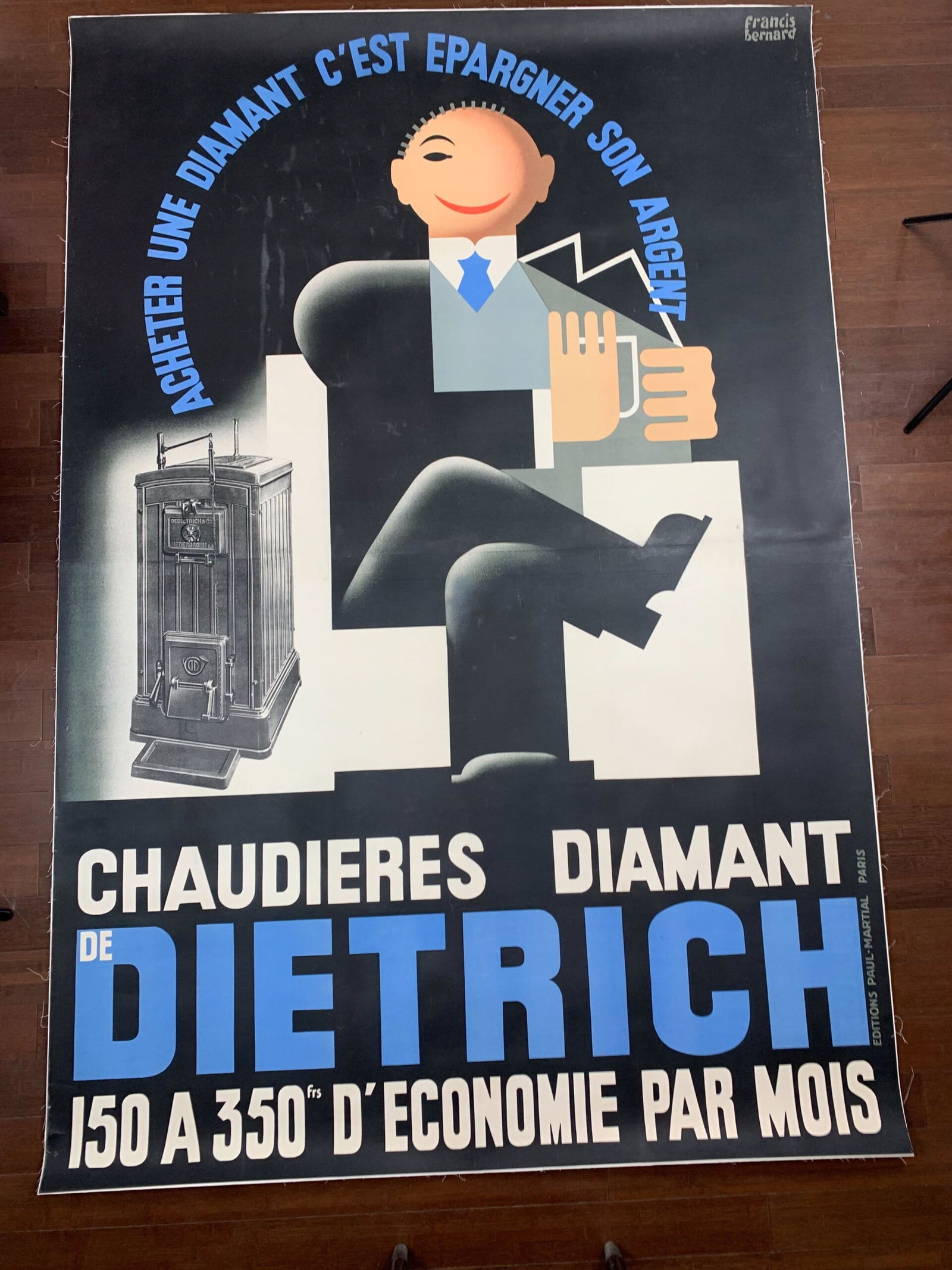 Diamont Dietrich - Art Francis Bernard (1930) 61x90.5 French Poster LB - 2