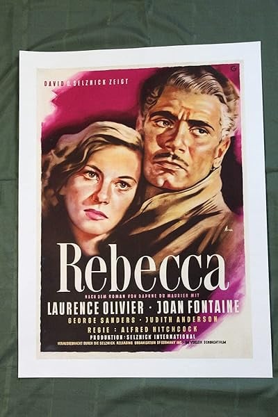 Rebecca (1940) 33 x24 German Movie Poster: Title: Rebecca (1940) 33 x24 German Movie Poster Description: Rebecca (1940) 33 x24 German Movie Poster\n\nPlease refer to the attached photos to determine the condition of this original vintage