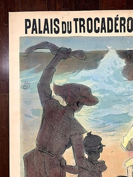 Palais Du Trocadero - Art By Cheret (1890) 33.625x48.375 French Advertising Poster LB - 5