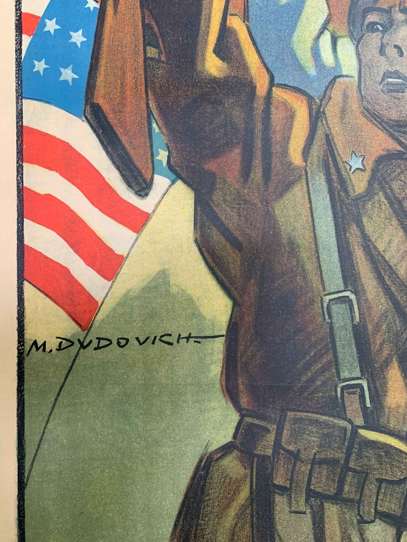 Per la Liberta e la Civalta - Art by Dudovich (1917) 39.25x54.25 Italian WWI Poster LB - 7