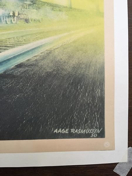 DSB Trains - Art By Aage Rasmussen (1937) 24.25x39.25 Danish Travel Poster LB - 3
