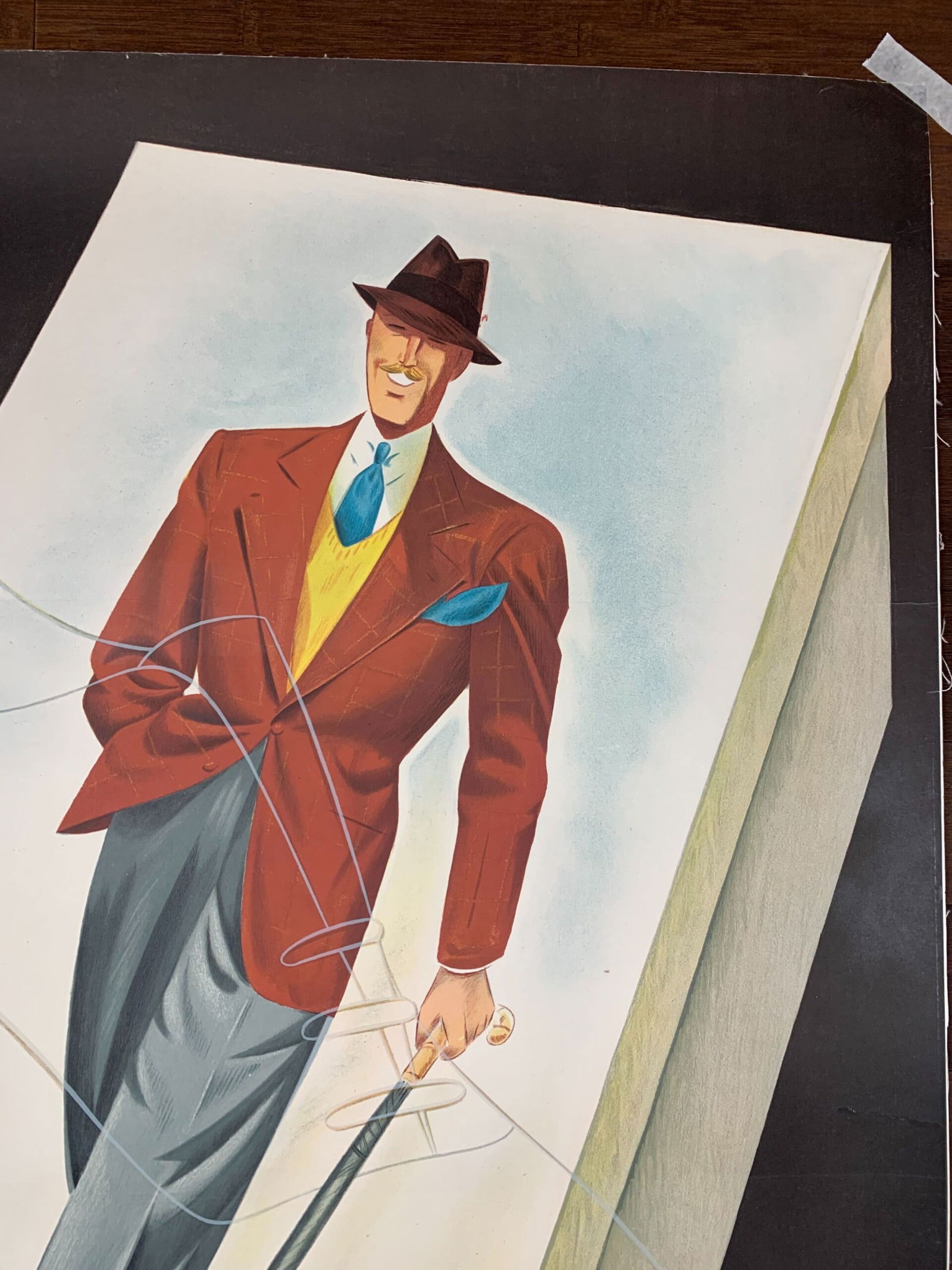 Bally Herrenschuhe - Art Barberis (1938) 39x50 German Advertising Poster LB - 3