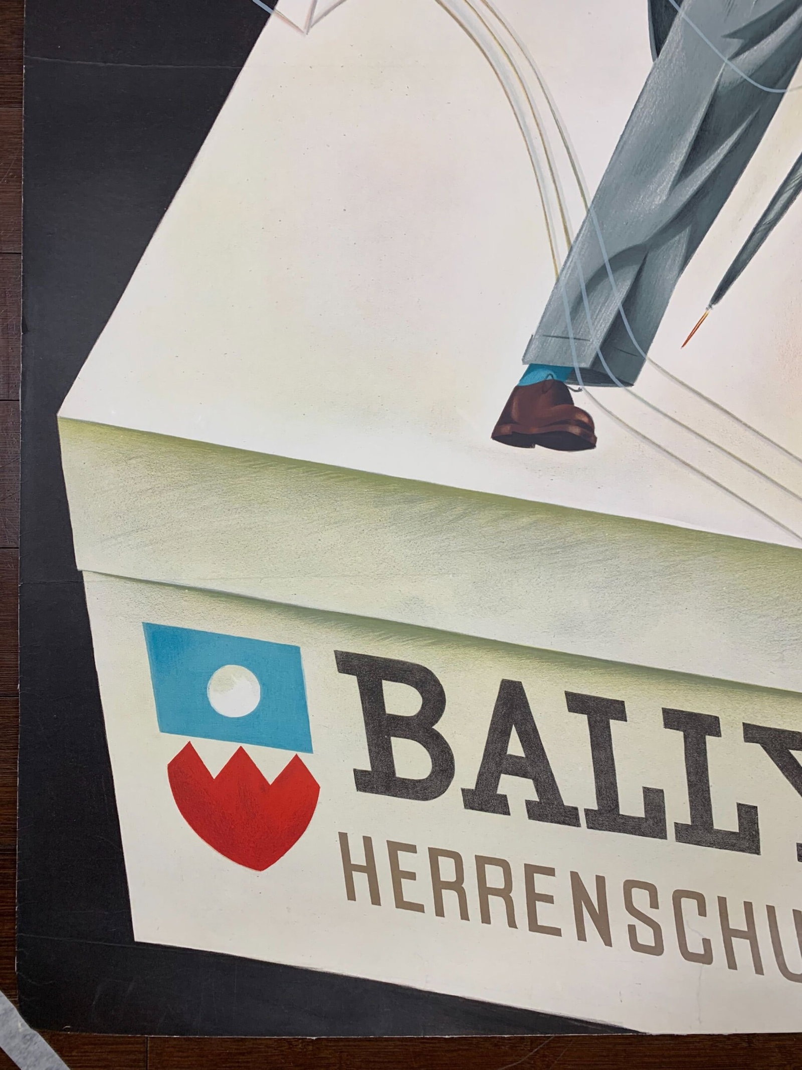 Bally Herrenschuhe - Art Barberis (1938) 39x50 German Advertising Poster LB - 5