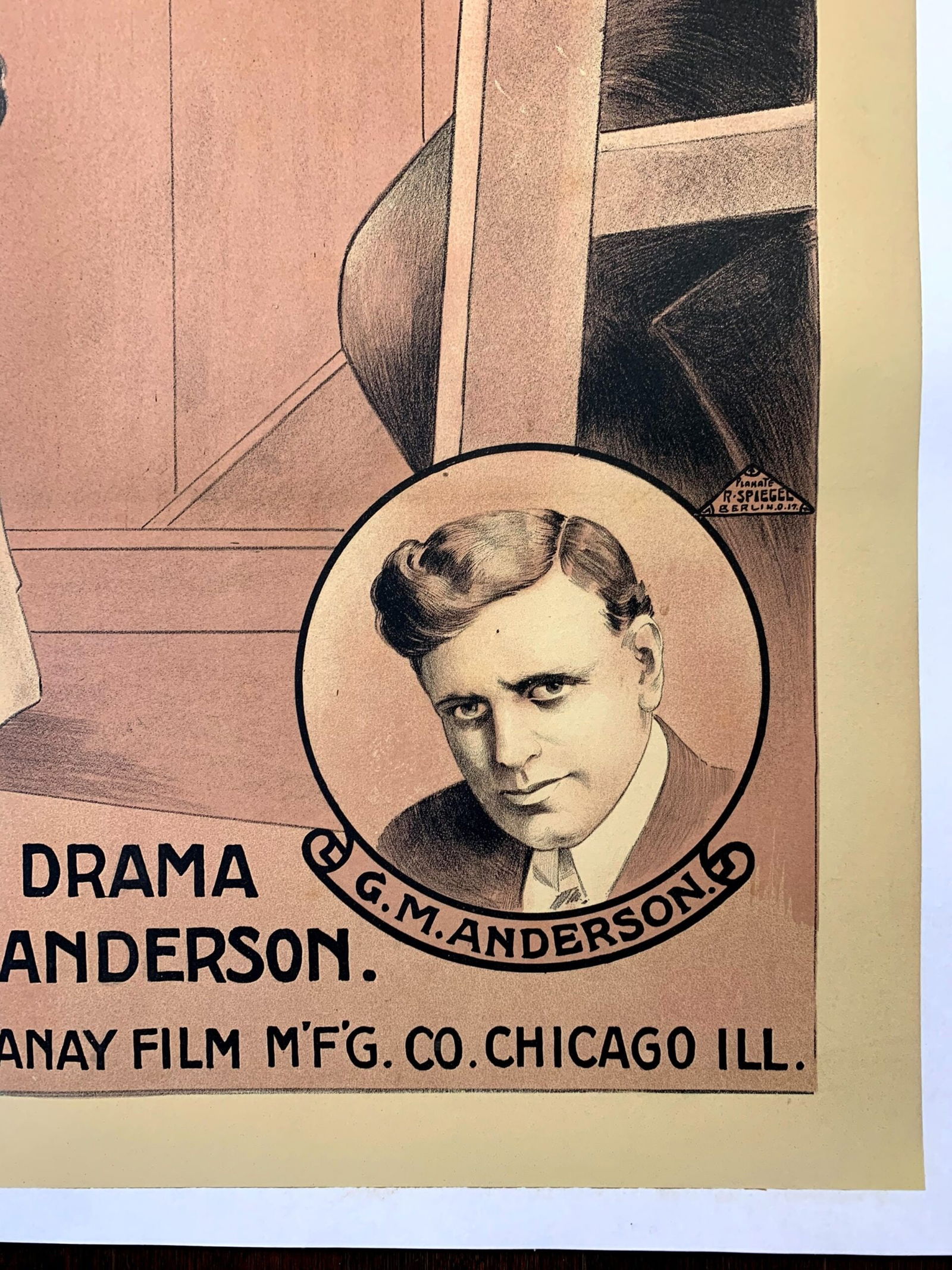 Des Kindes Einfluss - Bronco Billy (1912) German/US One Sheet Movie Poster - 1st Cowboy Movie Star! - 2