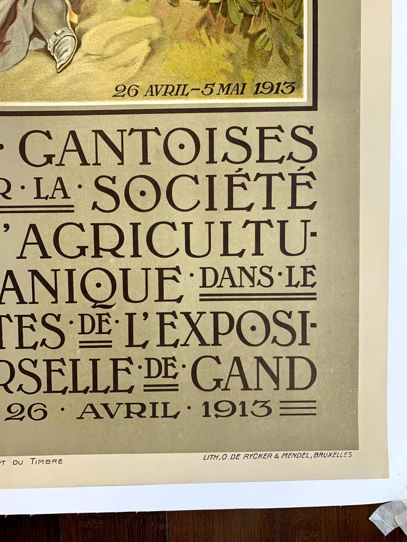 Floralies Gantoises - Belgian State Railways - De Rycker & Mendel (1913) 25.125x40 Belgian - 3