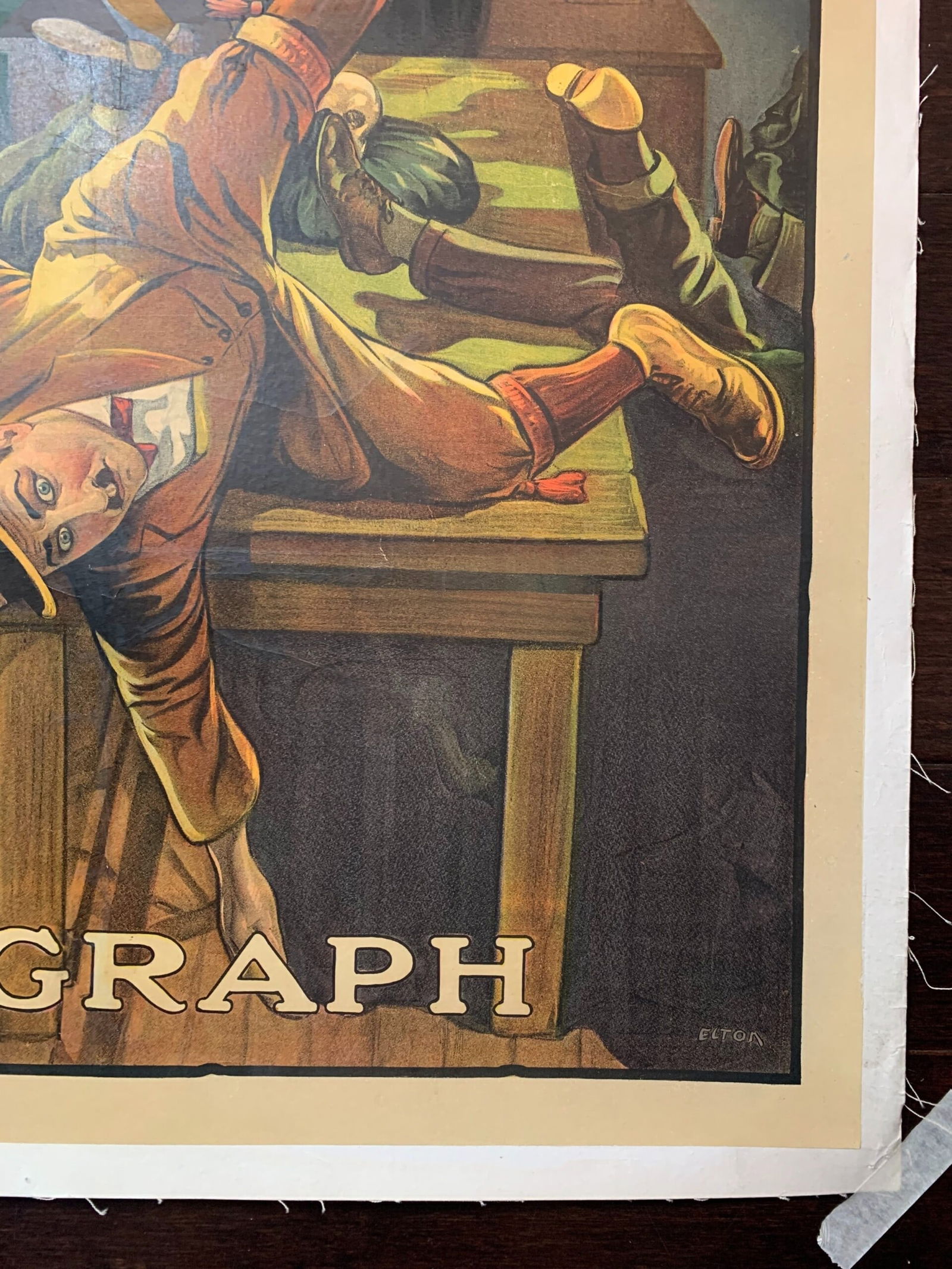 The Messenger - Art By Eltin (1921) 28.25x41 US One Sheet Silent Movie Poster LB - 3