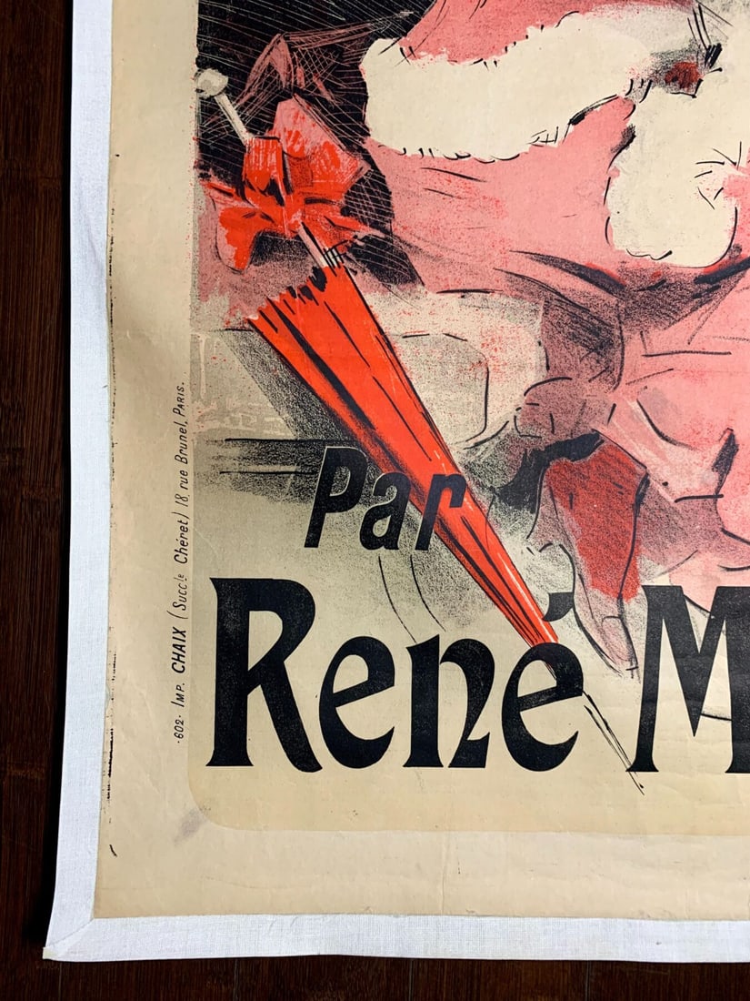 P'Tit Mi - Art By Cheret (1888) 34.6x49.2 French Theater Poster LB - 3