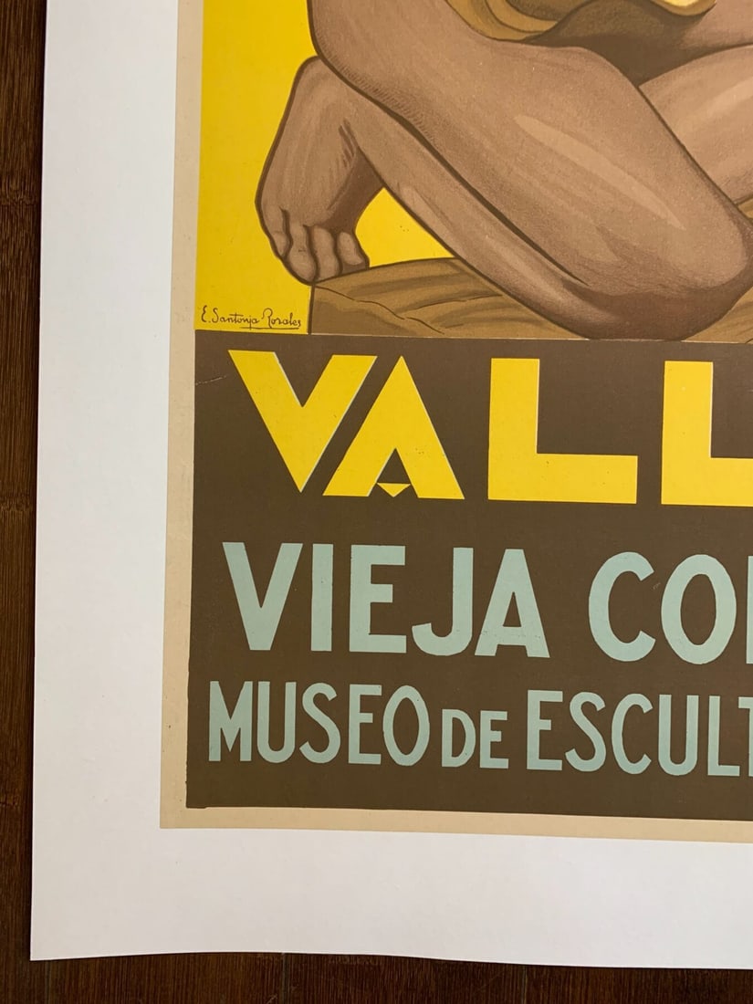Valladolid - Art By Art Eduardo Santonja Rosale (1929) 25x39 Spanish Travel Poster LB - 3
