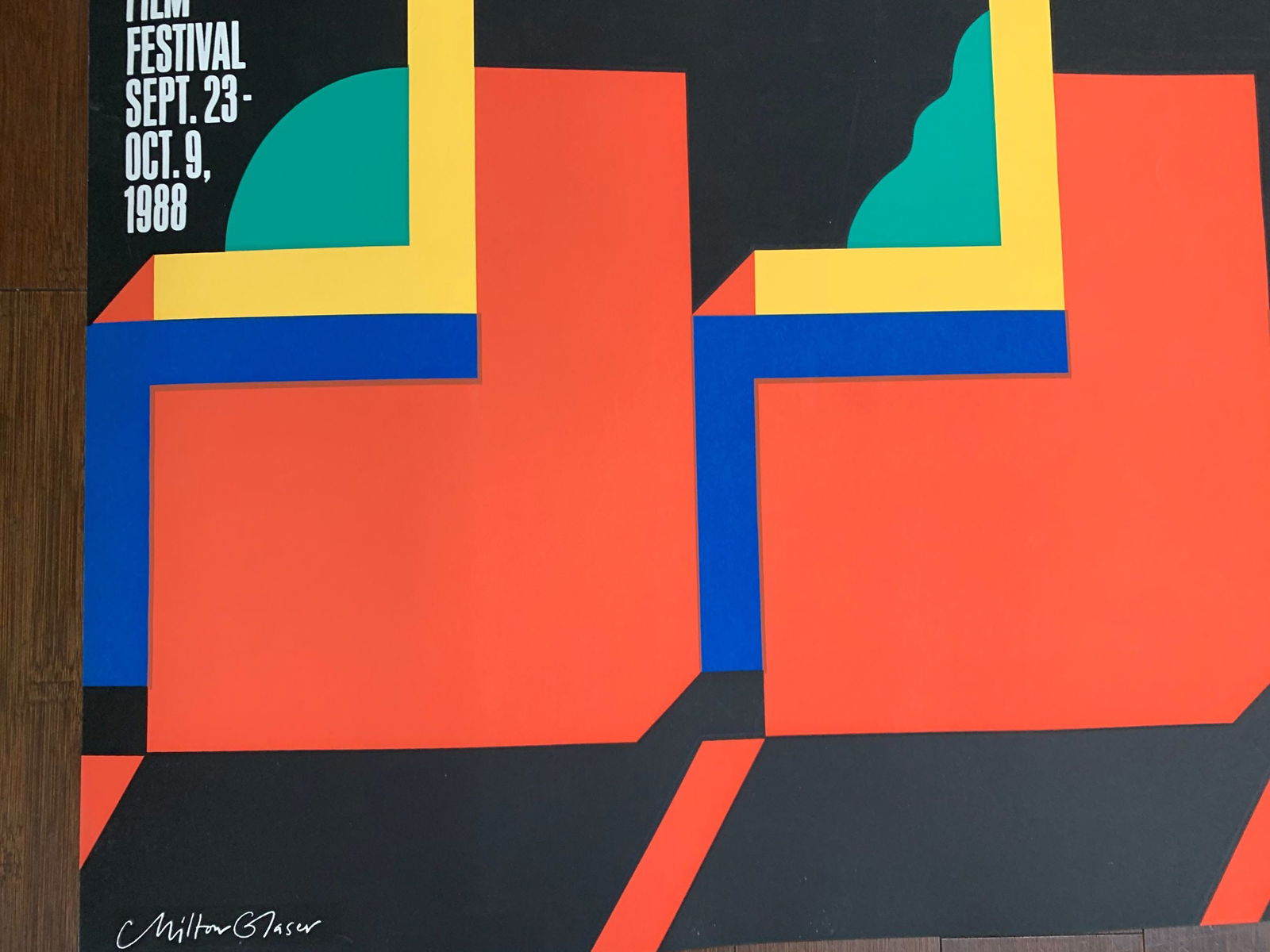 26th NY Film Festival - Art by Milton Glaser (1988) 30x44.5 US Advertising Poster - 3