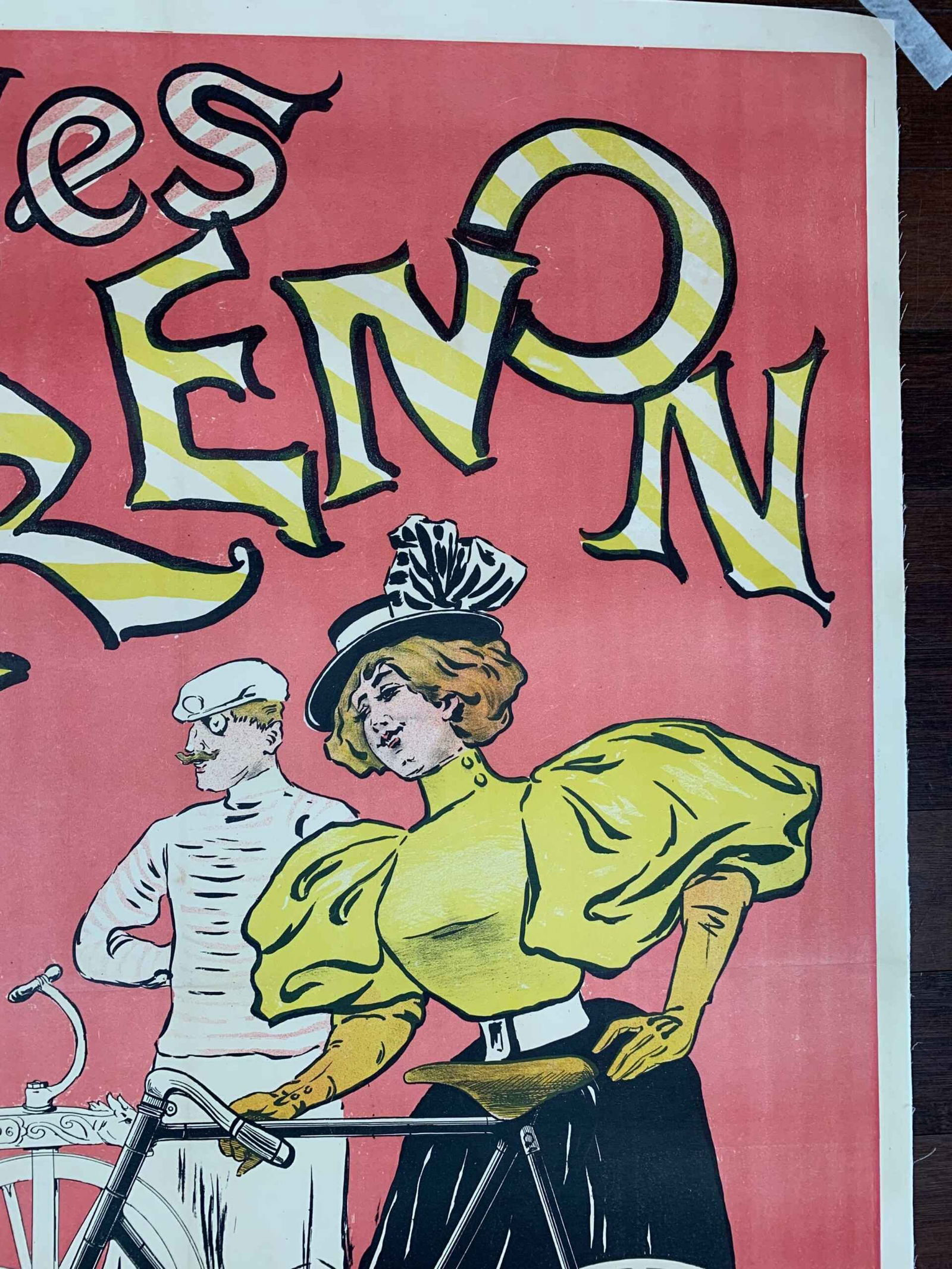 Cycles Renon - Art Trianon (1896) 34.5x43.5 French Advertising Poster LB - 3
